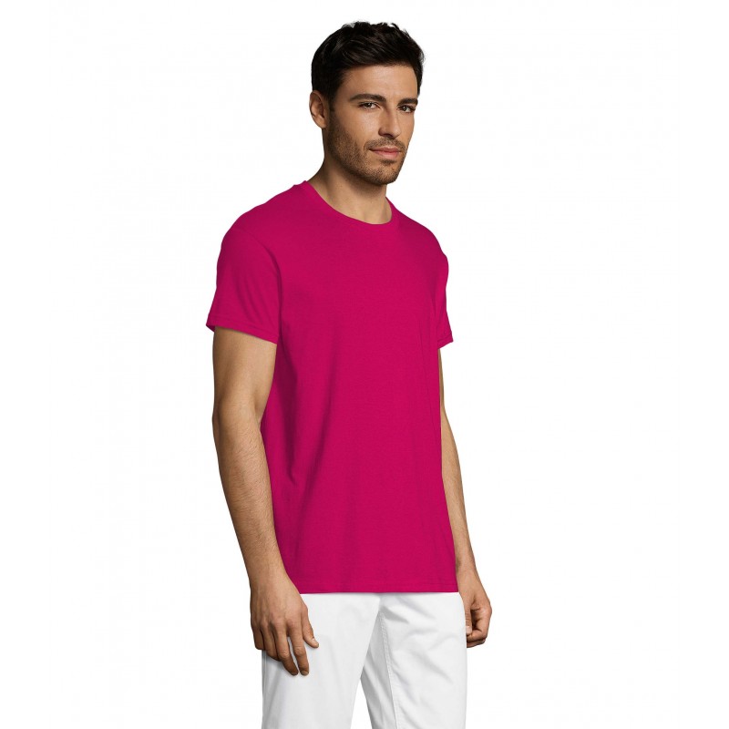 Sol's - Tee-shirt unisexe col rond REGENT - Fuchsia