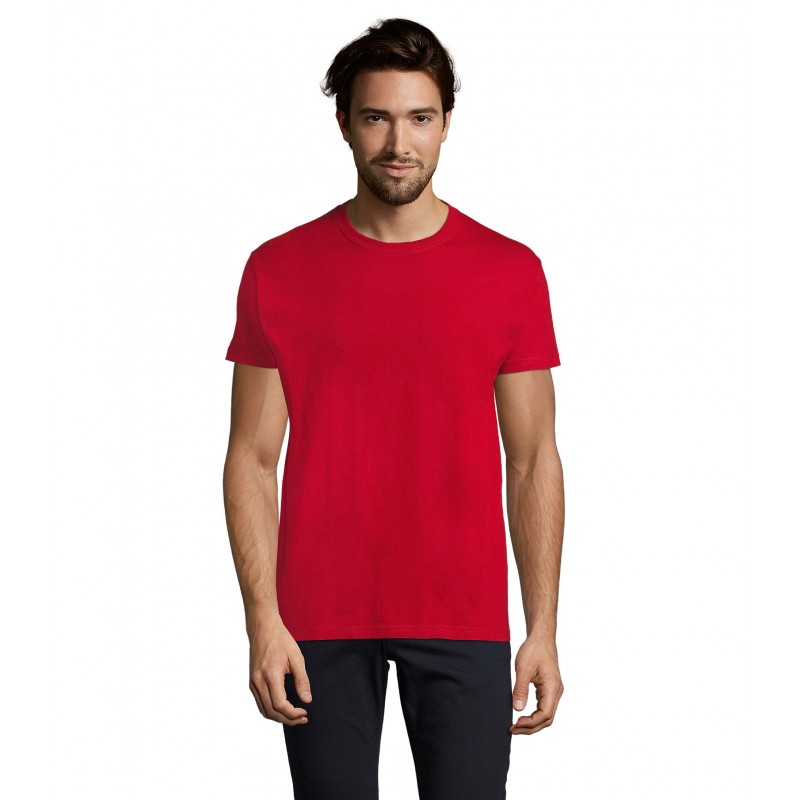 Sol's - Tee-shirt homme col rond IMPERIAL - Rouge Tango