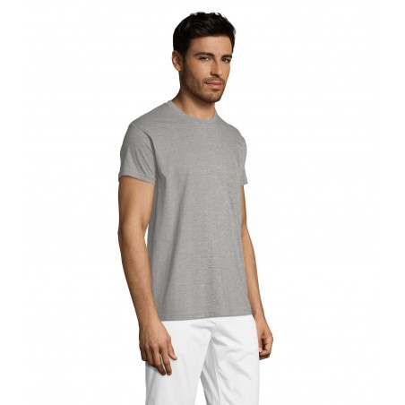 Sol's - Tee-shirt unisexe col rond REGENT - Gris Chiné
