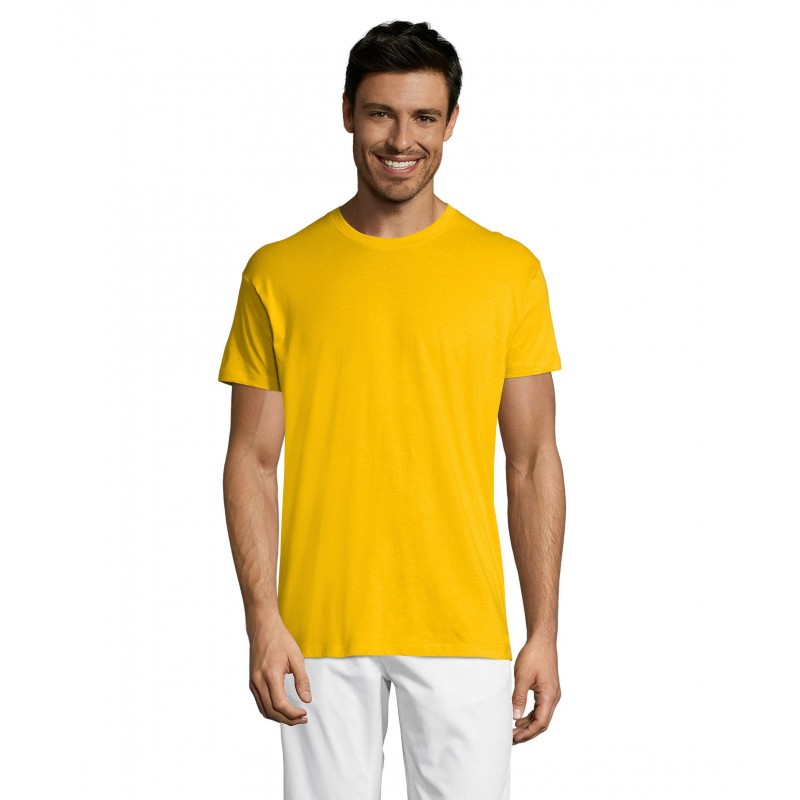Sol's - Tee-shirt unisexe col rond REGENT - Jaune