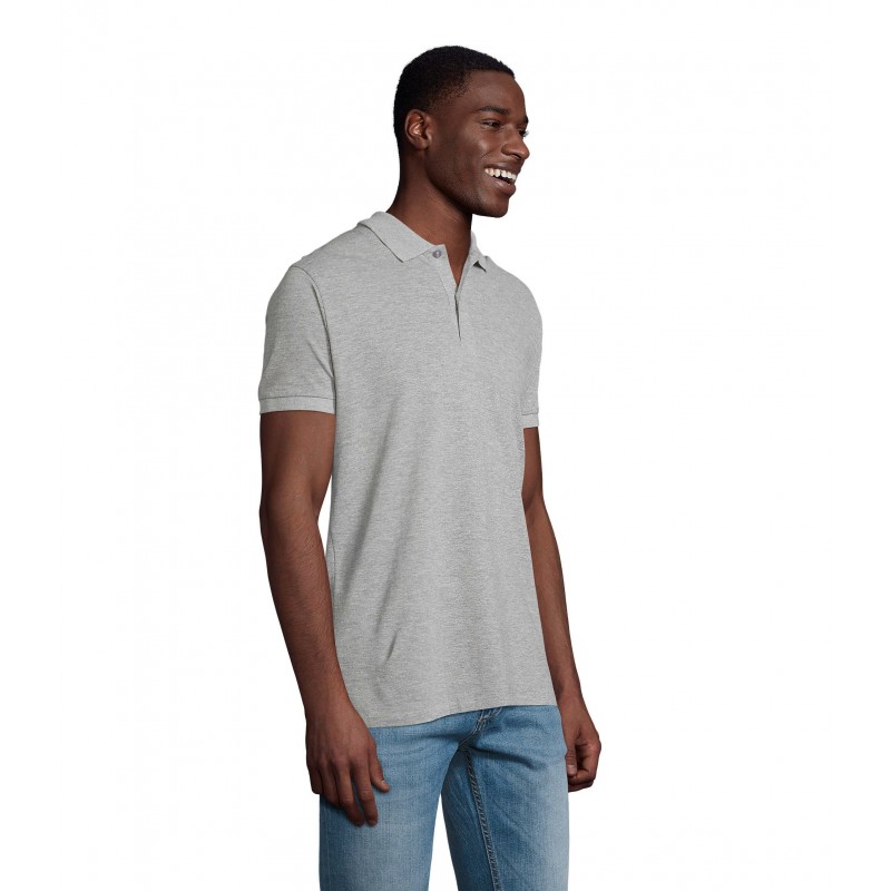 Sol's - Polo homme PLANET MEN - Gris Chiné