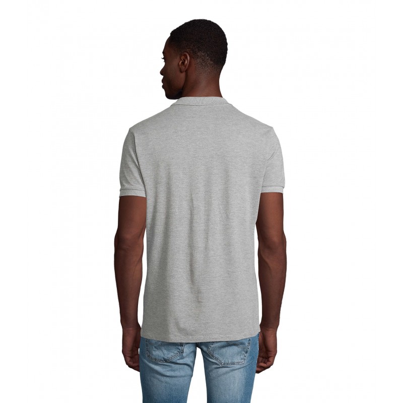 Sol's - Polo homme PLANET MEN - Gris Chiné