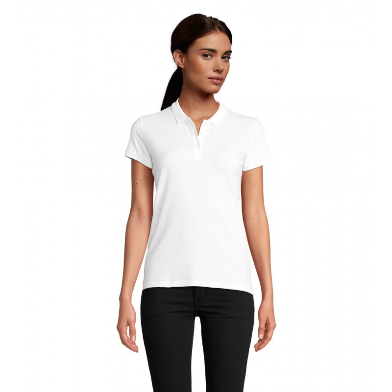 Sol's - Polo femme PLANET WOMEN - Blanc