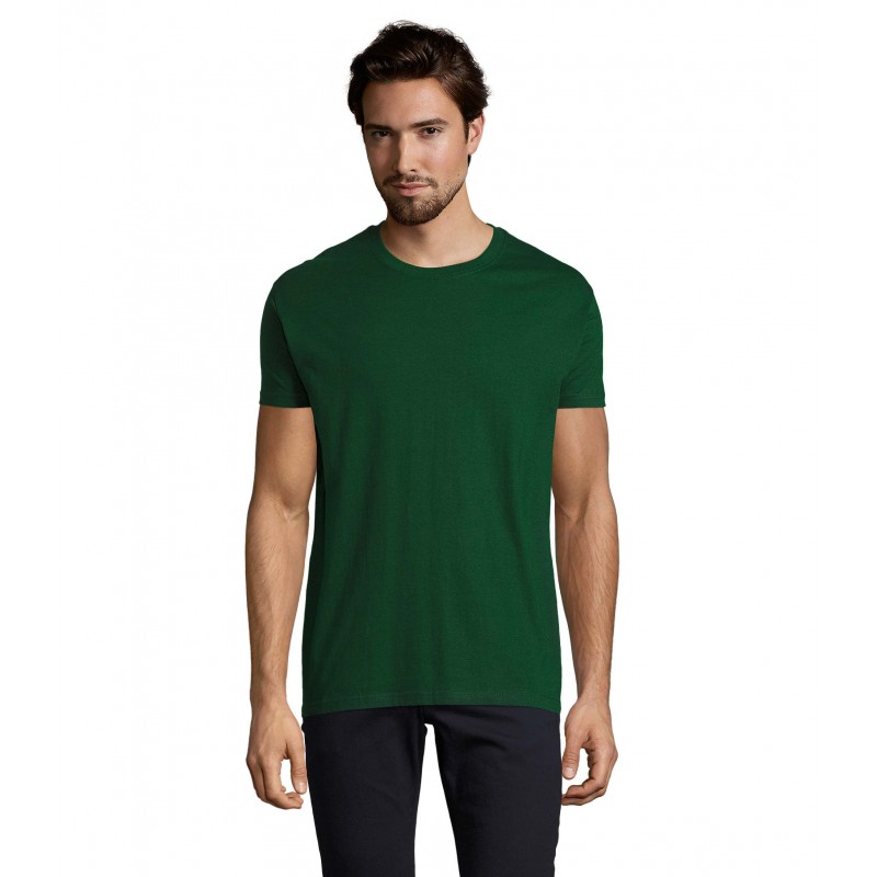 Sol's - Tee-shirt homme col rond IMPERIAL - Vert Bouteille