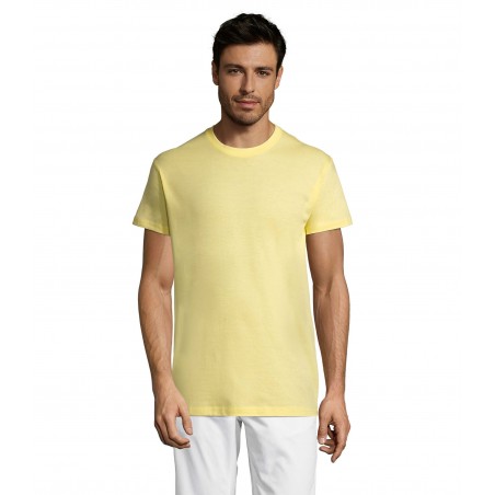Sol's - Tee-shirt unisexe col rond REGENT - Jaune Pâle
