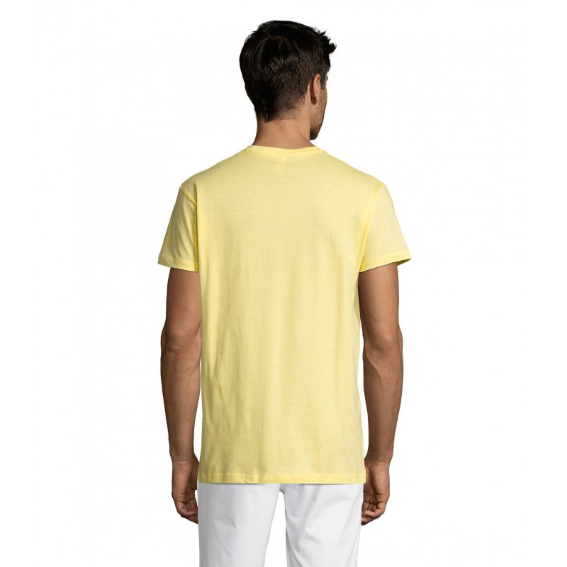 Sol's - Tee-shirt unisexe col rond REGENT - Jaune Pâle