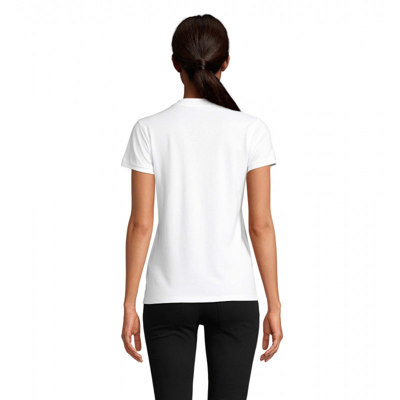 Sol's - Polo femme PLANET WOMEN - Blanc