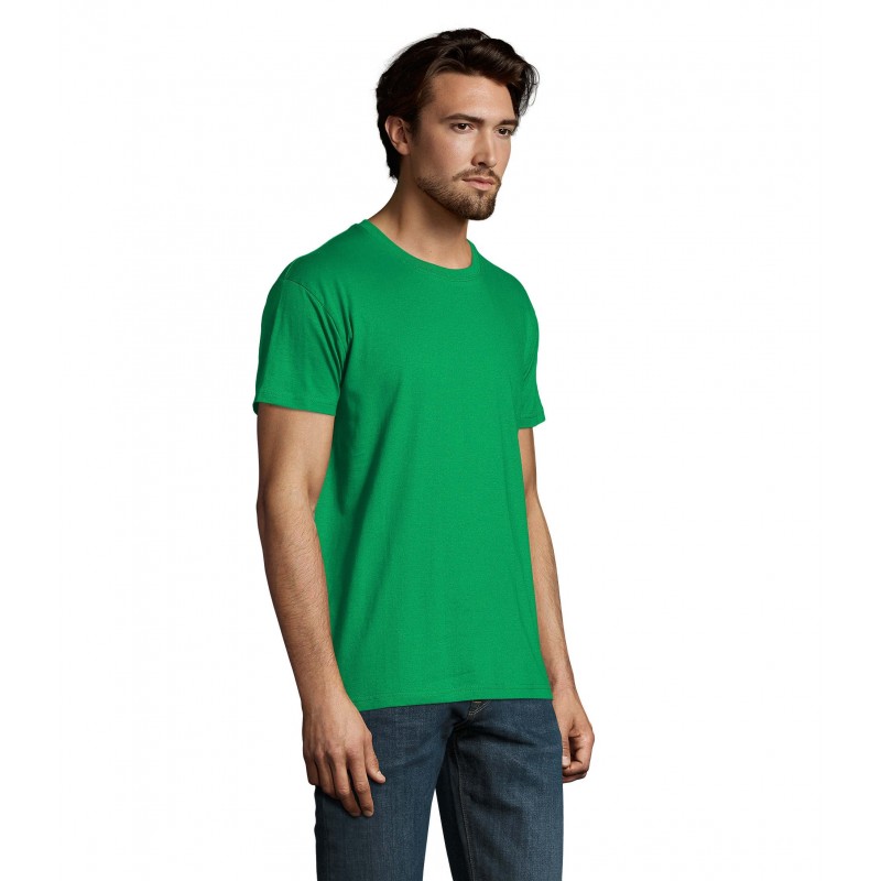 Sol's - Tee-shirt homme col rond IMPERIAL - Vert Prairie