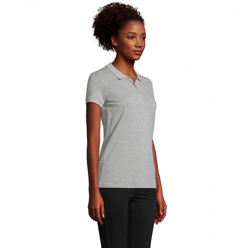 Sol's - Polo femme PLANET WOMEN - Gris Chiné