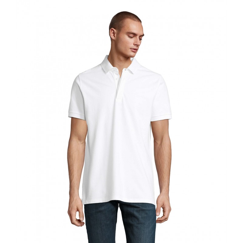Neoblu - Polo piqué patte cachée homme OWEN MEN - Blanc Optique