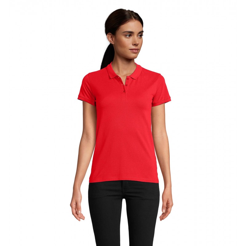 Sol's - Polo femme PLANET WOMEN - Rouge