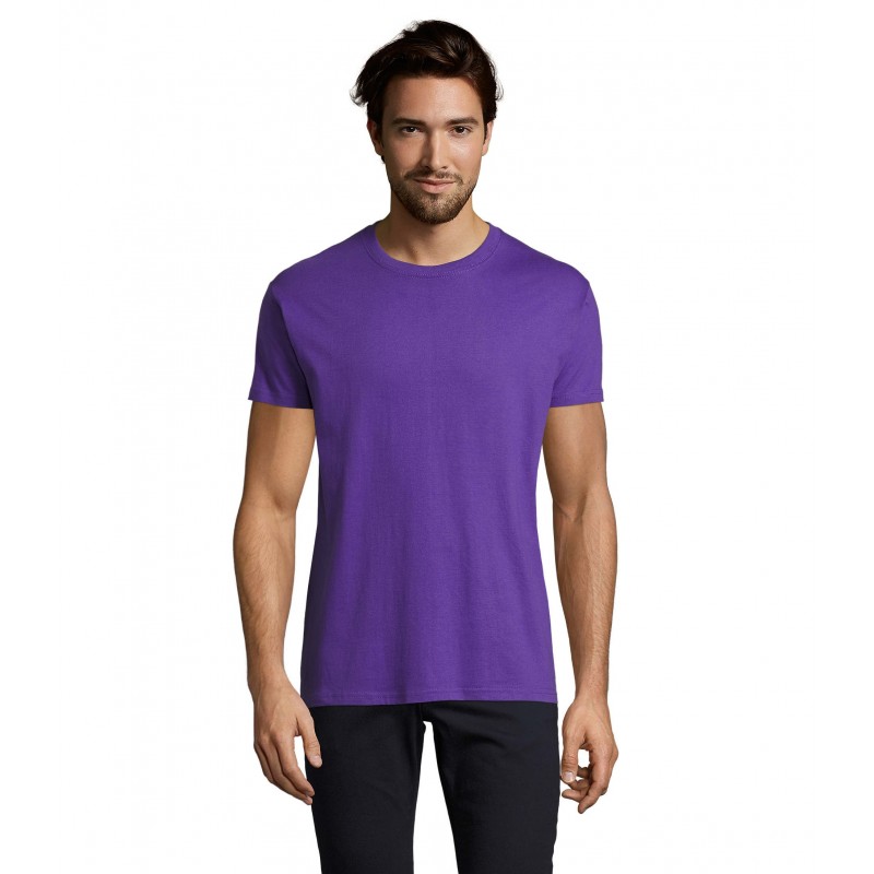 Sol's - Tee-shirt homme col rond IMPERIAL - Violet Foncé