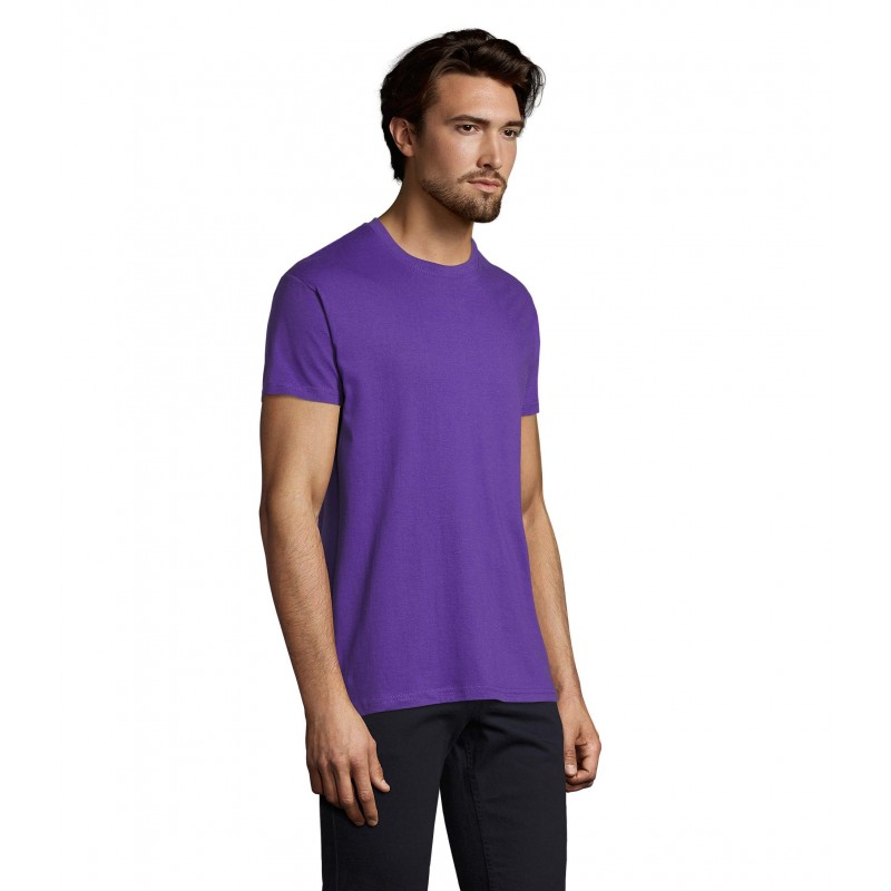 Sol's - Tee-shirt homme col rond IMPERIAL - Violet Foncé