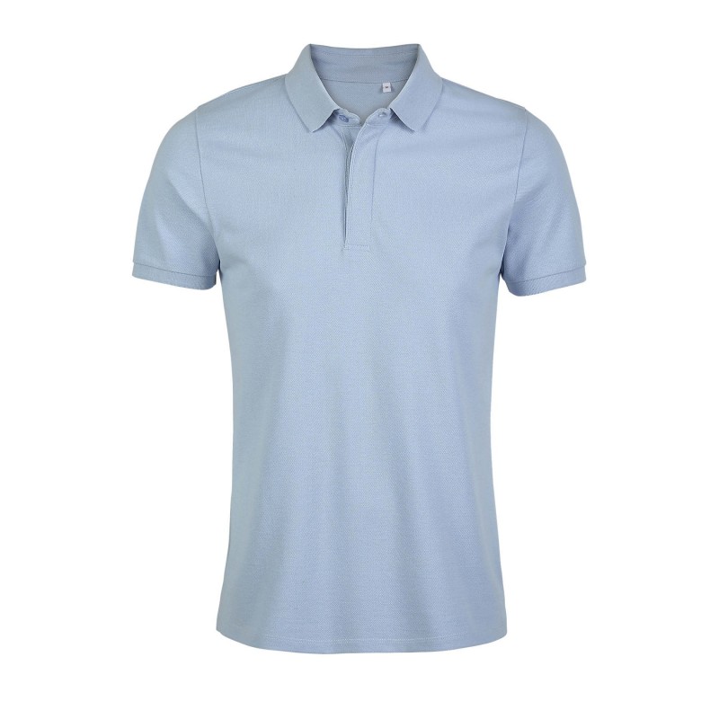 Neoblu - Polo piqué patte cachée homme OWEN MEN - Bleu Léger