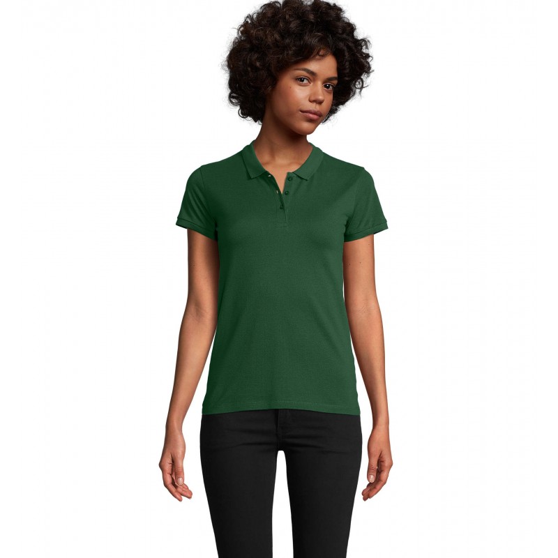 Sol's - Polo femme PLANET WOMEN - Vert Bouteille