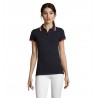 Sol's - Polo femme PASADENA WOMEN - French Marine / Orange Fluo