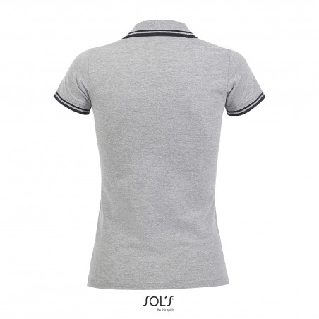 Sol's - Polo femme PASADENA WOMEN - Gris / Marine