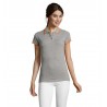 Sol's - Polo femme PASADENA WOMEN - Gris Chiné / Orange