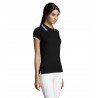 Sol's - Polo femme PASADENA WOMEN - Noir / Blanc
