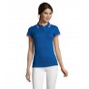 Sol's - Polo femme PASADENA WOMEN - Royal / Corail Fluo