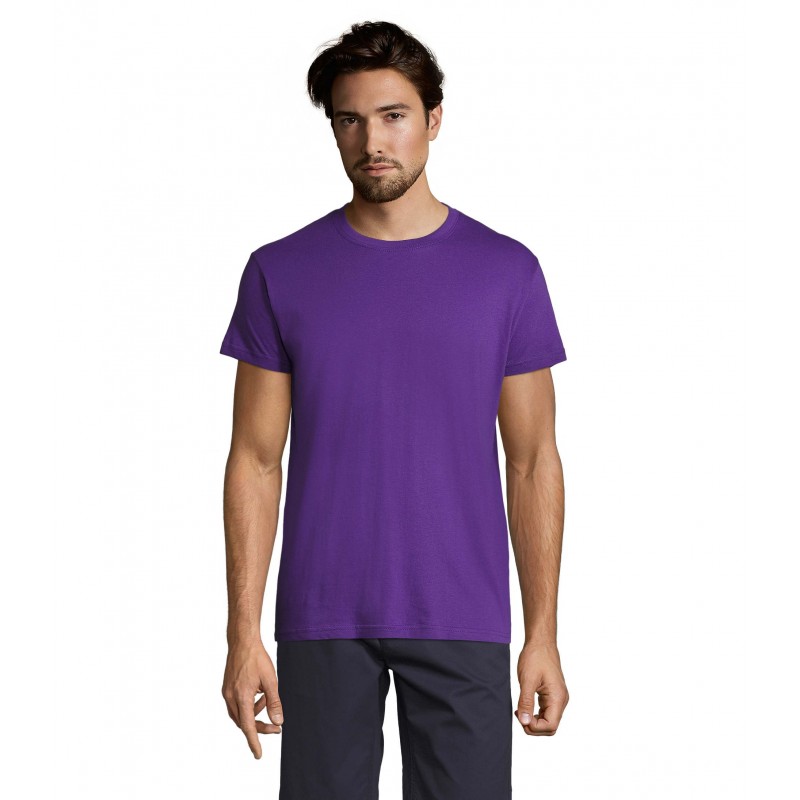 Sol's - Tee-shirt unisexe col rond REGENT - Violet Foncé