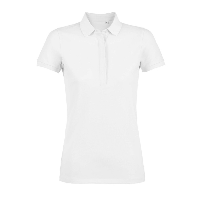 Neoblu - Polo piqué patte cachée femme OWEN WOMEN - Blanc Optique