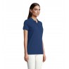 Neoblu - Polo piqué patte cachée femme OWEN WOMEN - Bleu Intense