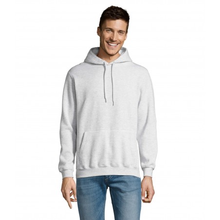 Sol's - Sweat-shirt unisexe à capuche SLAM - Blanc Chiné