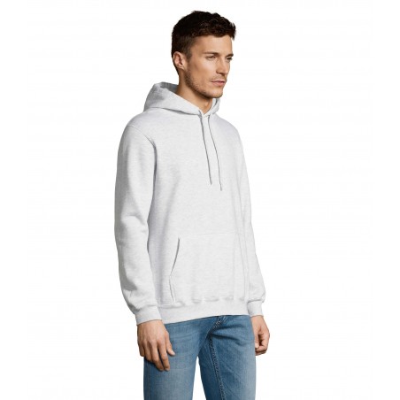 Sol's - Sweat-shirt unisexe à capuche SLAM - Blanc Chiné