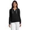 Sol's - Veste zippée femme bicolore à capuche doublée contrastée SOUL WOMEN - Noir