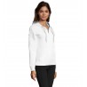 Sol's - Veste zippée femme bicolore à capuche doublée contrastée SOUL WOMEN - Blanc