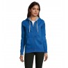 Sol's - Veste zippée femme bicolore à capuche doublée contrastée SOUL WOMEN - Royal