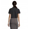 Sol's - Chemise femme popeline manches courtes ESCAPE - Noir