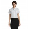 Sol's - Chemise femme popeline manches courtes ESCAPE - Blanc