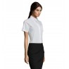 Sol's - Chemise femme popeline manches courtes ESCAPE - Blanc