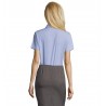 Sol's - Chemise femme popeline manches courtes ESCAPE - Ciel