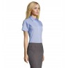 Sol's - Chemise femme popeline manches courtes ESCAPE - Ciel