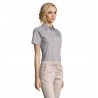 Sol's - Chemise femme popeline manches courtes ESCAPE - Gris Perle