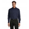 Sol's - Chemise homme stretch manches longues BRIGHTON - Bleu Foncé