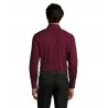Sol's - Chemise homme stretch manches longues BRIGHTON - Bordeaux Moyen
