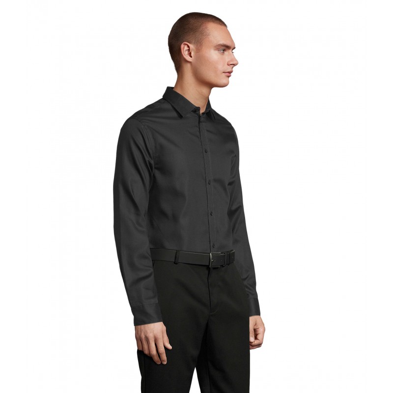Neoblu - Chemise sans repassage homme BLAISE MEN - Noir Profond