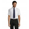 Sol's - Chemise homme oxford manches courtes BRISBANE - Blanc