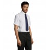Sol's - Chemise homme oxford manches courtes BRISBANE - Blanc