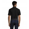 Sol's - Chemise homme oxford manches courtes BRISBANE - Noir