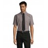 Sol's - Chemise homme oxford manches courtes BRISBANE - Silver