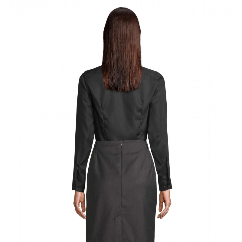 Neoblu - Chemise sans repassage femme BLAISE WOMEN - Noir Profond