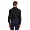 Sol's - Chemise homme popeline manches longues BALTIMORE - Noir
