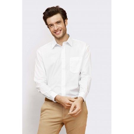 Sol's - Chemise homme popeline manches longues BALTIMORE
