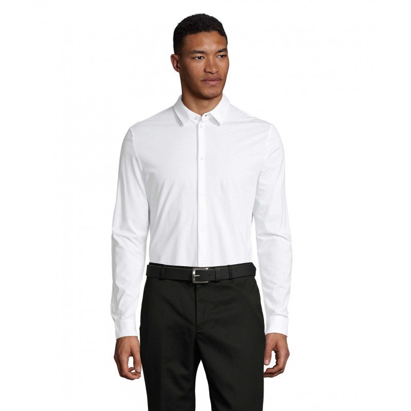 Neoblu - Chemise en jersey mercerisé homme BALTHAZAR MEN - Blanc Optique