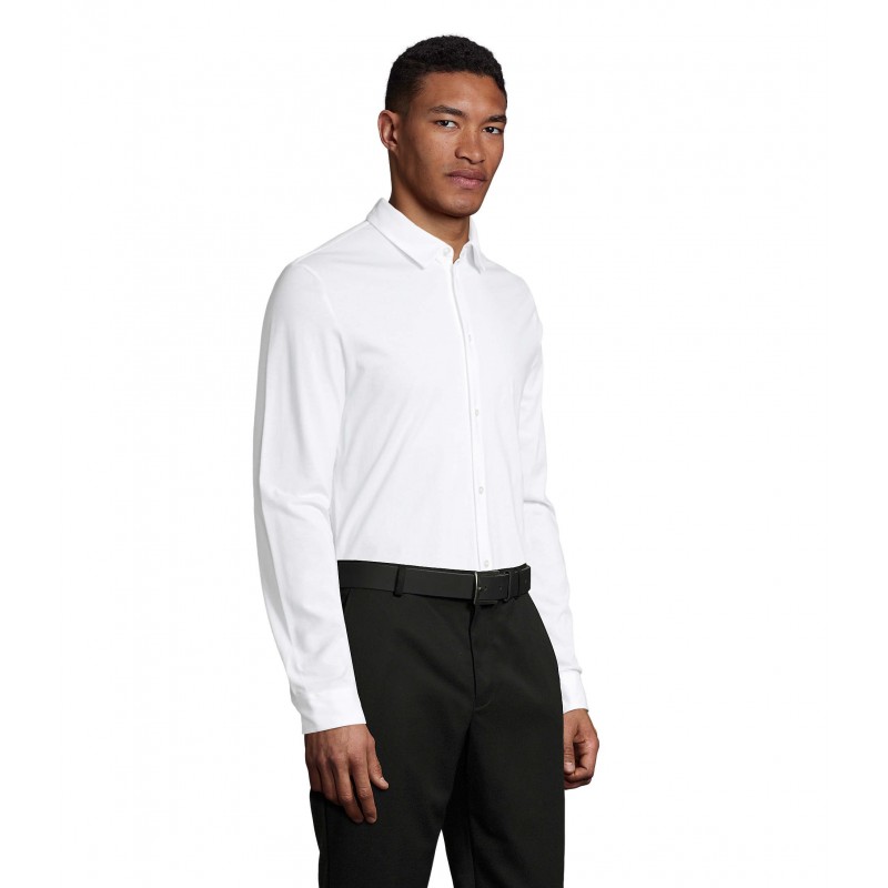 Neoblu - Chemise en jersey mercerisé homme BALTHAZAR MEN - Blanc Optique